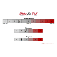 Flogger set in Black & Ice Blue