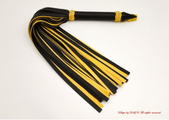 Flogger set in Black & Shiny Yellow