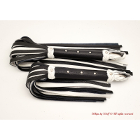 MTO Black & White Medium Flogger 
