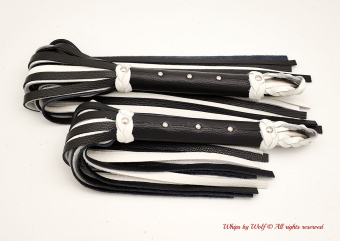 MTO Black & White Medium Flogger 