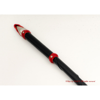 MTO Black & Red Wolf Tail Whip 