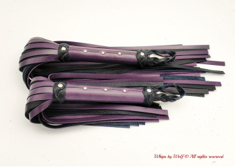 Single Large Flogger in Purple & Black