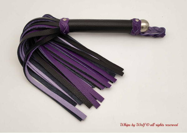 MTO Black & Purple Medium Flogger 