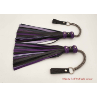 MTO Black & Purple Poi Floggers 