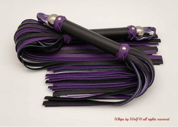 MTO Black & Purple Floggerset 