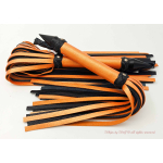 Flogger set in Metallic Orange & Black