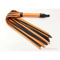 Flogger set in Metallic Orange & Black