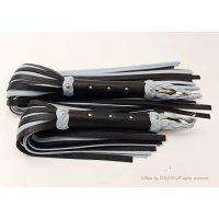 Flogger set in Black & Ice Blue