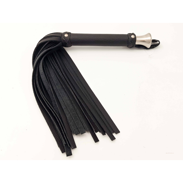 Single Medium Flogger in Black