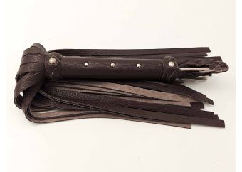 Single Medium Flogger in Brown