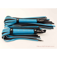 Flogger set in Turquoise & Black