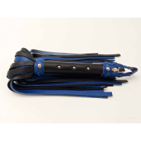 Single Medium Flogger in Black & Blue