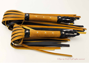 Exclusive Flogger set in Wax Yellow & Sharp Black