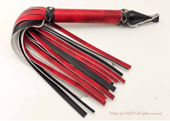 Exclusive Flogger set in Snake Red & Black