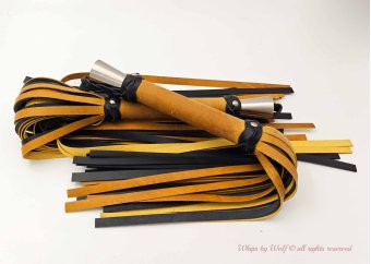 Exclusive Flogger set in Wax Yellow & Sharp Black