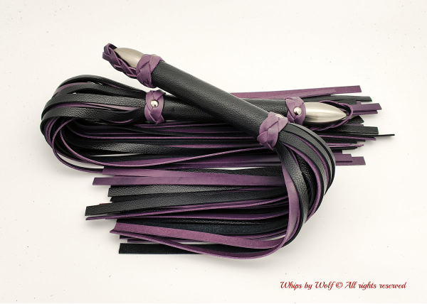 Flogger set in Black & Purple Flogger set in Black & Purple