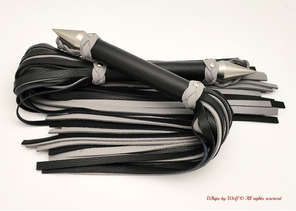 Flogger set in Black & Gray Flogger set in Black & Gray
