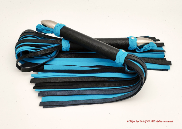 Flogger set in Black & Turquoise 