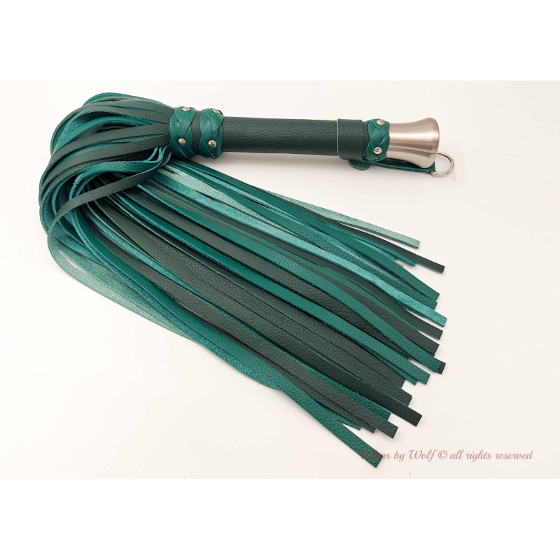 Huge Flogger in Forest & Sea Green