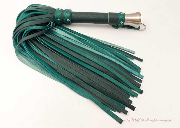 Huge Flogger in Forest & Sea Green