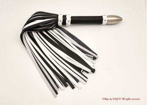 Huge Flogger in Black & White