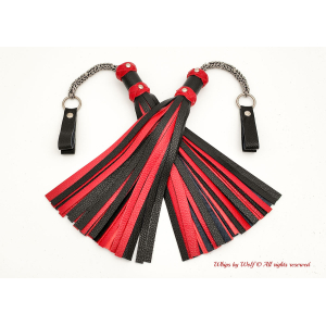MTO Black & Red Poi Floggers