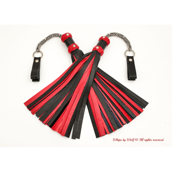 MTO Black & Red Poi Floggers