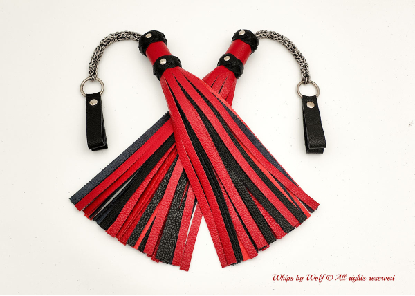 MTO Red & Black Poi Floggers 