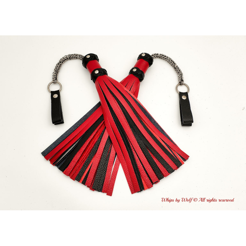 MTO Red & Black Poi Floggers 