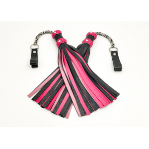 MTO Black & Pink Poi Floggers 