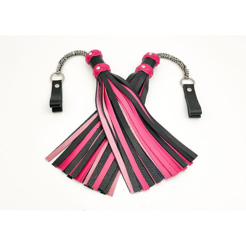 MTO Black & Pink Poi Floggers 