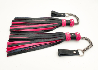 MTO Black & Pink Poi Floggers 