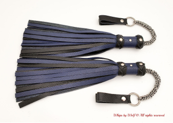 MTO Dark Blue & Black Poi Floggers 