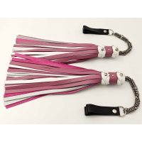 Poi Floggers in Pink & White