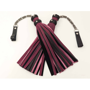 Poi Floggers in Purple & Black