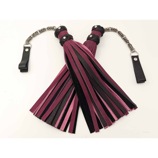 Poi Floggers in Purple & Black
