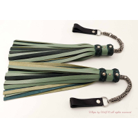 Poi Floggers in Green & Black