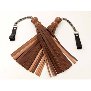 Exclusive Poi Floggers in Sharp Waxed Brown