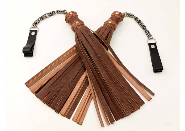 Exclusive Poi Floggers in Sharp Waxed Brown