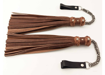 Exclusive Poi Floggers in Sharp Waxed Brown
