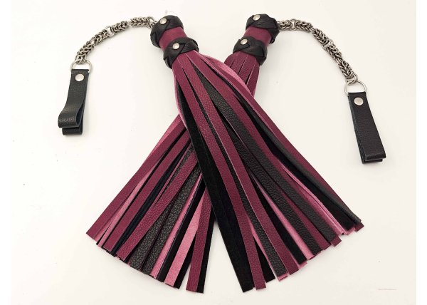 Poi Floggers in Purple & Black