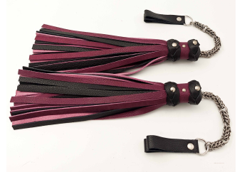 Poi Floggers in Purple & Black