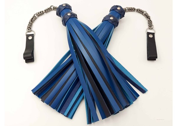 Exclusive Poi Floggers in Sharp Dark and Deep Blue