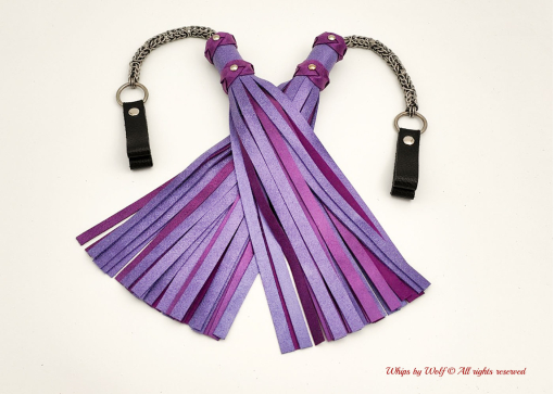 Poi Floggers in Lavender and Purple