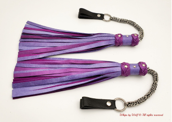 Poi Floggers in Lavender and Purple