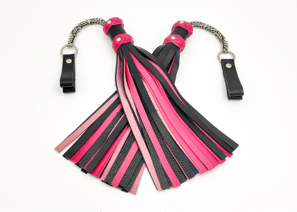 MTO Black & Pink Poi Floggers 