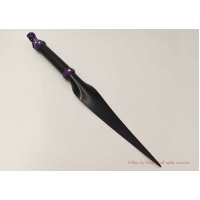 Black & Purple Rubber Dragon tongue