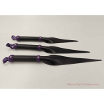 Black & Purple Rubber Dragon tongue