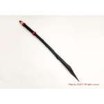 MTO Black & Red Wolf Tail Whip 
