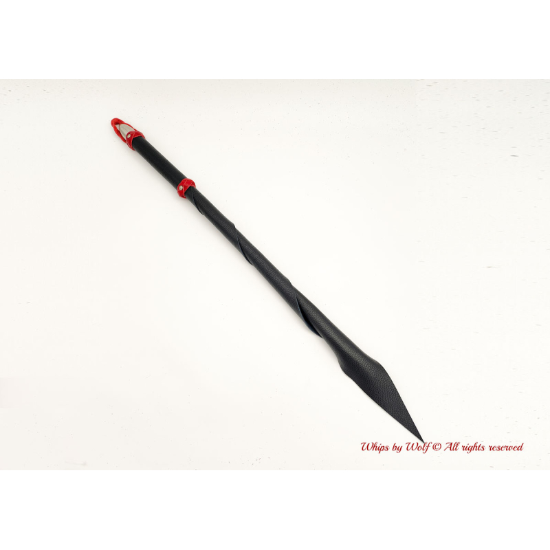 MTO Black & Red Wolf Tail Whip 